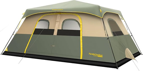 Camping Tent 4/6/8/10 Person Instant Cabin Tent Setup in 60 Seconds with Rainfly & Windproof Portable with Carry Bag for Family Camping & Hiking, Upgraded Ventilation