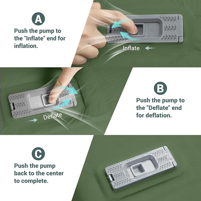 Self Inflating Sleeping Pad with Electric Pump 3.15" Memory Foam | CumbreX™ Double Camping Mattress Pad with Pillow, R-value 9.5, 4-Season Foam Camp Pad, Ultra-Thick, For Camping Travel, Full